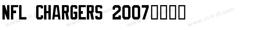 NFL Chargers 2007字体转换